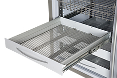 Pull-out aluminum drawer without dividers for models SUPERARTIC 700-3