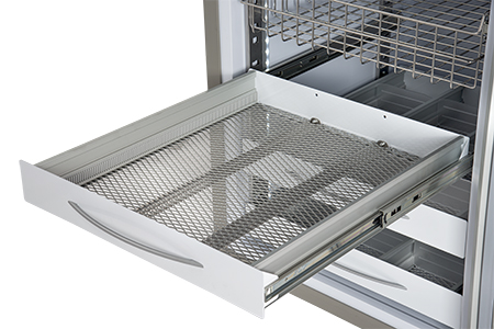 Pull-out aluminum drawer without dividers for models SUPERARTIC 700-1