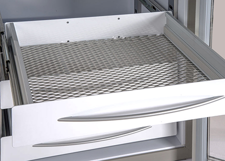 Pull-out aluminum drawer without dividers for models SUPERARTIC 700-2